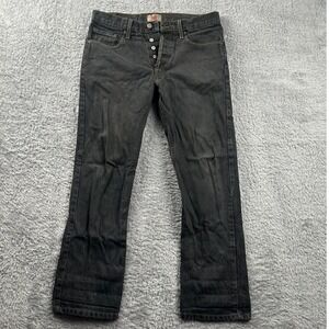 Levi's 501 Mens Jeans Dark Wash Button Fly Straight Leg Size 32x30